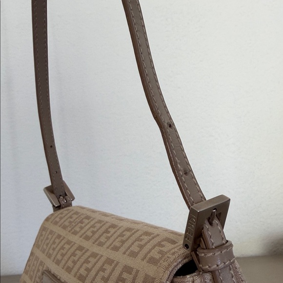 FENDI Zucchino Mini Mama Baguette Beige - Picture 3 of 7